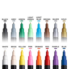 Uni Posca PC-5M Su Bazlı Poster Marker Set 1.8 - 2.5 mm 16'lı - Uni (1)