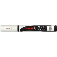 Uni PWE-5M Chalk Marker Kalem 1,8 - 2,5 mm White - Uni (1)