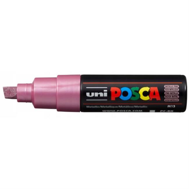 Uni Posca Marker PC-8K 8,0 mm Metallic Pink - 1