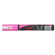 Uni PWE-5M Chalk Marker Kalem 1,8 - 2,5 mm Fluo Pink - 1