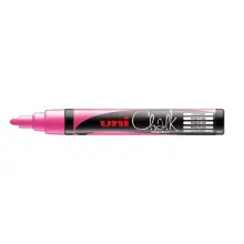 Uni PWE-5M Chalk Marker Kalem 1,8 - 2,5 mm Fluo Pink - Uni (1)