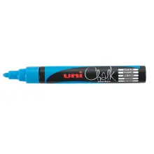 Uni PWE-5M Chalk Marker Kalem 1,8 - 2,5 mm Light Blue - 2