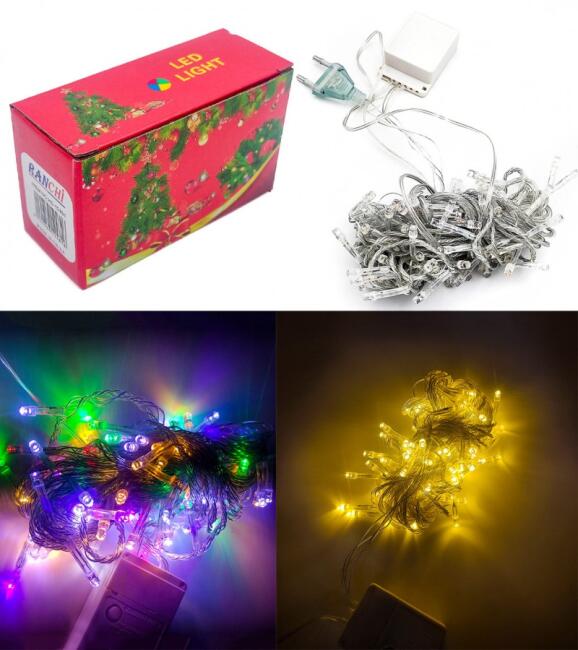 Uzay Yılbaşı Süs Led Işık Renkli 12491 - 2