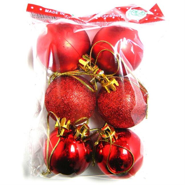 Uzay Yılbaşı Süs Top 10cm 6 Adet N:4204 - 1