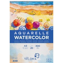 Van Dyck Aquarelle Watercolor Sulu Boya Resim Defteri A3 300 g 20 Yaprak - VAN DYCK