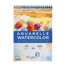 Van Dyck Aquarelle Watercolor Sulu Boya Resim Defteri A5 300 g 20 Yaprak - 1