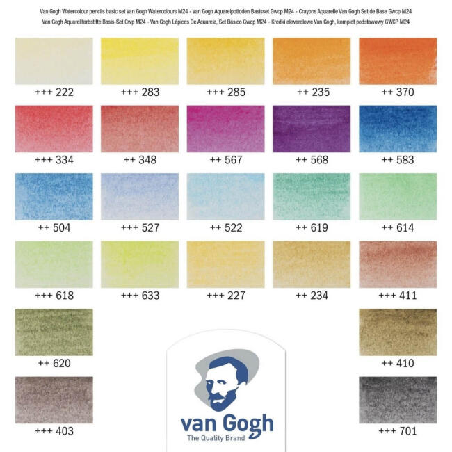Talens Van Gogh Metal Kutu Suluboya Kalemi 24'lü Set 97740024 - 3