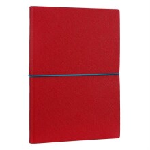 Victoria’s Journals Smyth Elastic Fashion Çizgili Defter A5 Kırmızı - Victorias Journals