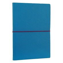 Victoria’s Journals Smyth Elastic Fashion Çizgili Defter A5 Mavi - Victorias Journals