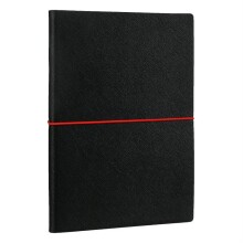 Victoria’s Journals Smyth Elastic Fashion Çizgili Defter A5 Siyah - Victorias Journals