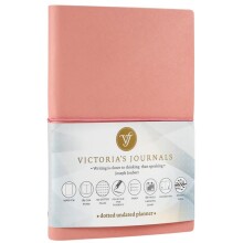 Victoria'S Journals Smyth Planlayİçi Defter 14X20 Cm 100 Gr. Krem 96Yp Pembe Çizgili N:1041 - Victorias Journals