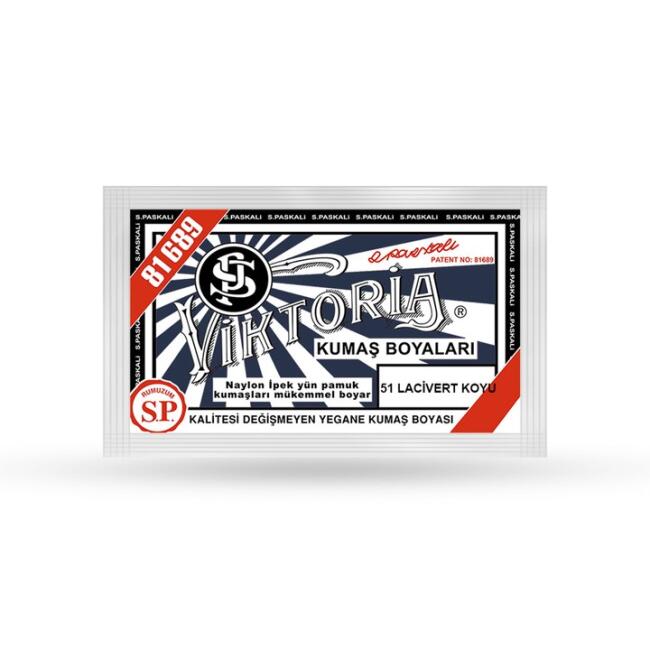 Viktoria Toz Kumaş Boyası 10 gr Koyu Lacıvert 51 - 1