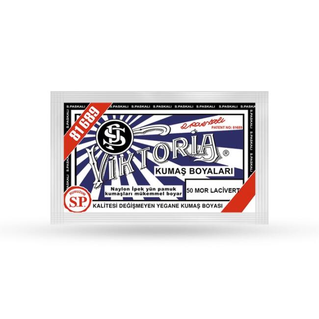 Viktoria Toz Kumaş Boyası 10 gr Mor Lacivert 50 - 1