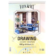 Vox Art Drawing Ivory Eskiz Defteri 200 g A4 20 Yaprak - Vox (1)