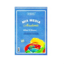 Vox Art Mixed Media Akademic Çok Amaçlı Blok 200 g A4 15 Yaprak - Vox