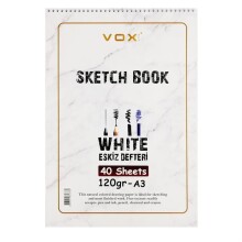 Vox Art Sketch Book Eskiz Defteri 120 g A3 40 Yaprak - Vox