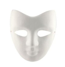 Vtk Kağıt Maske Yarım Alın 22cm - Gvn Art