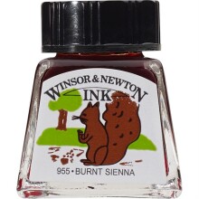 Winsor & Newton Çini Mürekkebi 14 ml Burnt Sienna 74 - 3