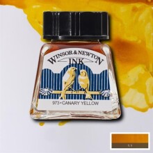 Winsor & Newton Çini Mürekkebi 14 ml Canary Yellow 123 - Winsor & Newton (1)