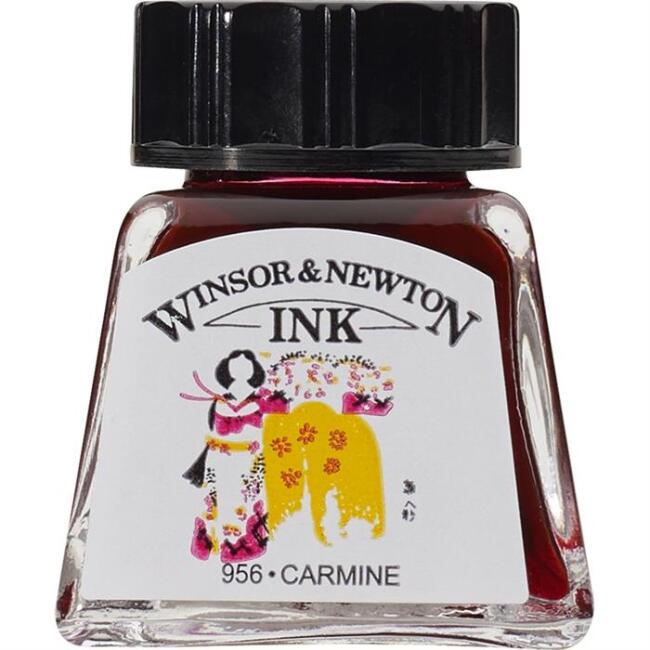 Winsor & Newton Çini Mürekkebi 14 ml Carmine 127 - 3