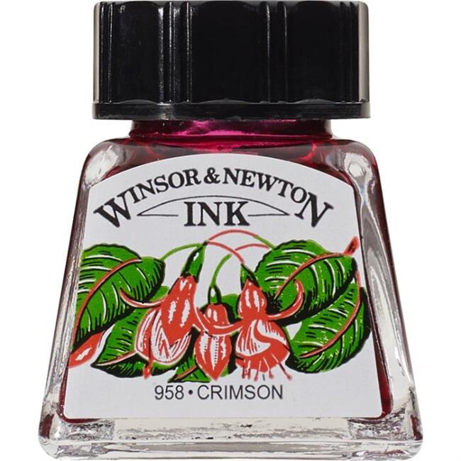 Winsor & Newton Çini Mürekkebi 14 ml Crimson 203 - 1