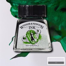 Winsor & Newton Çini Mürekkebi 14 ml Emerald 235 - Winsor & Newton