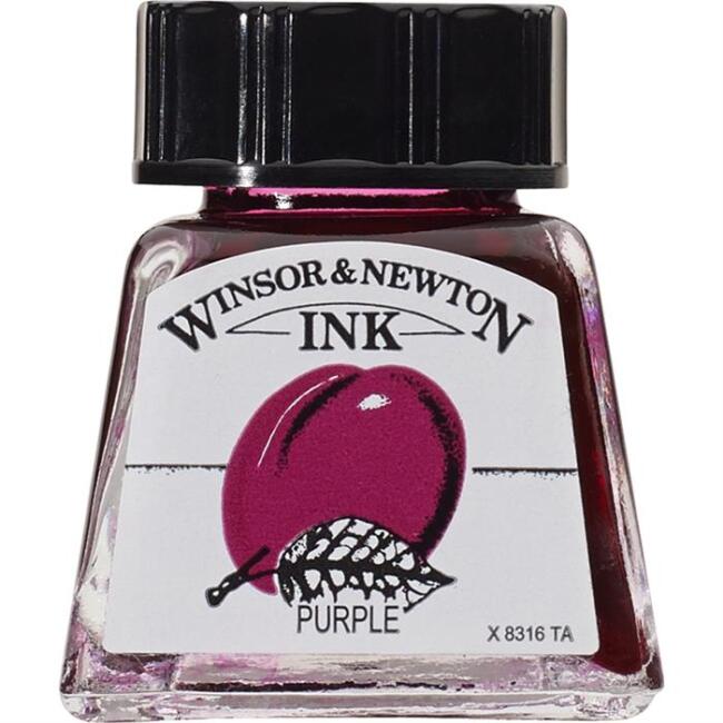 Winsor & Newton Çini Mürekkebi 14 ml Purple 542 - 1