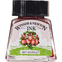 Winsor & Newton Çini Mürekkebi 14 ml Scarlet 601 - Winsor & Newton