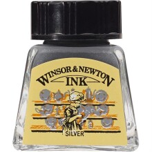Winsor & Newton Çini Mürekkebi 14 ml Silver 617 - Winsor & Newton (1)