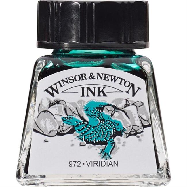 Winsor & Newton Çini Mürekkebi 14 ml Viridian 692 - 5