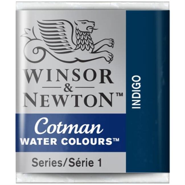 Winsor & Newton Cotman Sulu Boya Yarım Tablet Indigo 322 - 1