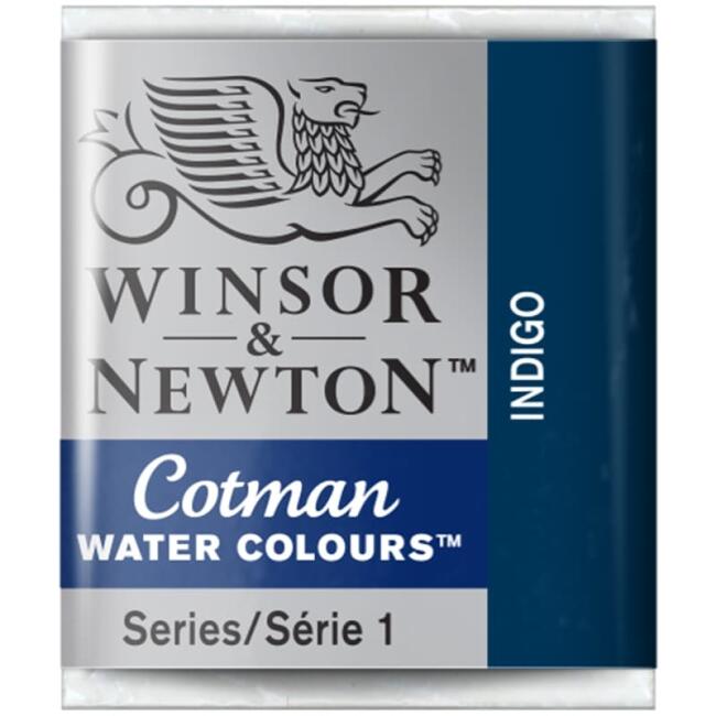 Winsor & Newton Cotman Sulu Boya Yarım Tablet Indigo 322 - 2