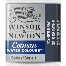 Winsor & Newton Cotman Sulu Boya Yarım Tablet Payne’s Grey 465 - 4