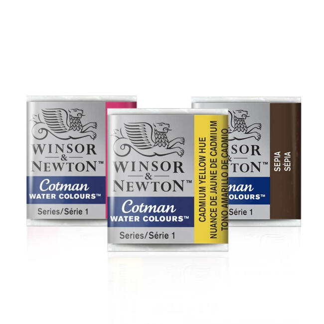 Winsor & Newton Cotman Sulu Boya Yarım Tablet (Tüm Renkler) - 1