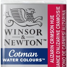 Winsor & Newton Cotman Sulu Boya Yarım Tablet Alizarin Crimson Hue 3 - Winsor & Newton