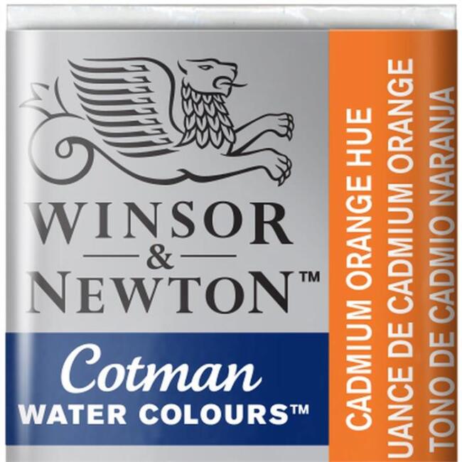 Winsor & Newton Cotman Sulu Boya Yarım Tablet Cadmium Orange Hue 90 - 1