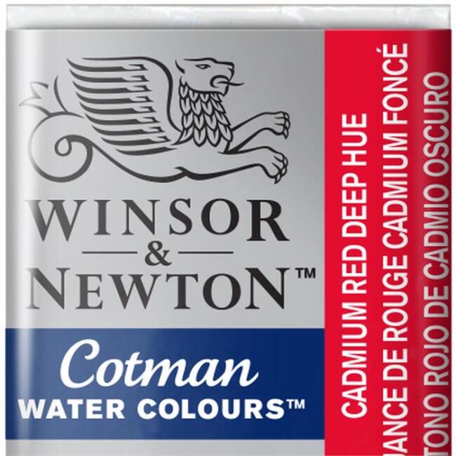 Winsor & Newton Cotman Sulu Boya Yarım Tablet Cadmium Red Deep Hue 98 - 1
