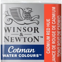 Winsor & Newton Cotman Yarım Tablet Sulu Boya Cadmium Red Hue 95 - Winsor & Newton