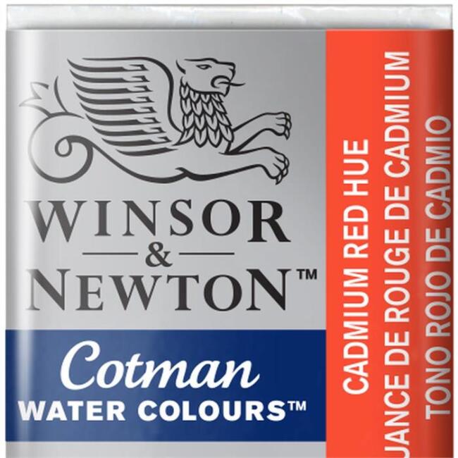 Winsor & Newton Cotman Sulu Boya Yarım Tablet Cadmium Red Hue 95 - 1