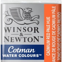 Winsor & Newton Cotman Yarım Tablet Sulu Boya Cadmium Red Pale Hue 103 - Winsor & Newton