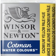 Winsor & Newton Cotman Sulu Boya Yarım Tablet Cadmium Yellow Pale Hue 119 - Winsor & Newton