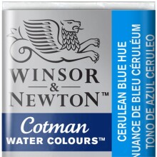 Winsor & Newton Cotman Sulu Boya Yarım Tablet Ceruelan Blue Hue 139 - Winsor & Newton