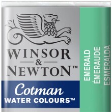 Winsor & Newton Cotman Yarım Tablet Sulu Boya Emerald 235 - Winsor & Newton
