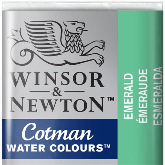 Winsor & Newton Cotman Sulu Boya Yarım Tablet Emerald 235 - 1