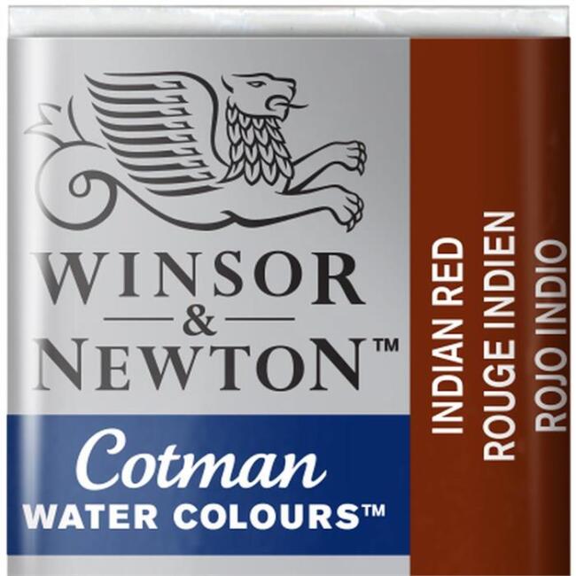 Winsor & Newton Cotman Sulu Boya Yarım Tablet Indian Red 317 - 1