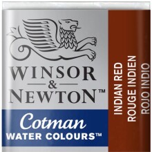 Winsor & Newton Cotman Sulu Boya Yarım Tablet Indian Red 317 - Winsor & Newton