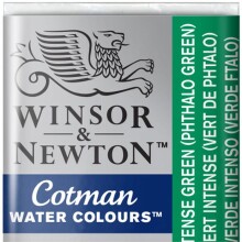 Winsor & Newton Cotman Sulu Boya Yarım Tablet Intense Green 329 - Winsor & Newton