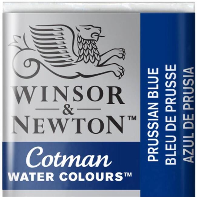 Winsor & Newton Cotman Sulu Boya Yarım Tablet Prussian Blue 538 - 1