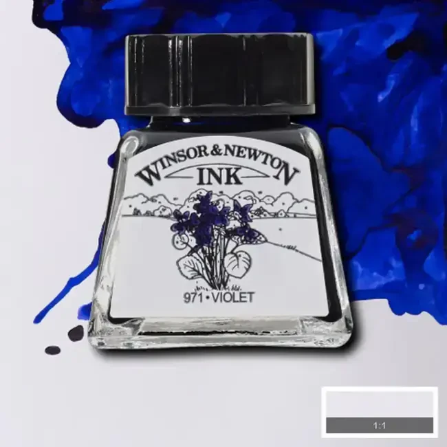 Winsor & Newton Çini Mürekkebi 14 ml Violet 688 - Winsor & Newton