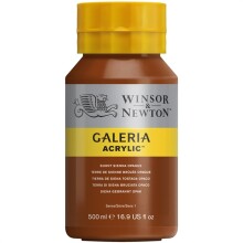 Winsor & Newton Galeria Akrilik Boya 500 ml Burnt Sienna Opaque 77 - Winsor & Newton